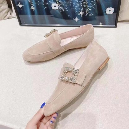 Roger Vivier Women Mini Broche Vivier Strass Buckle Babies Ballerinas - 图片 6
