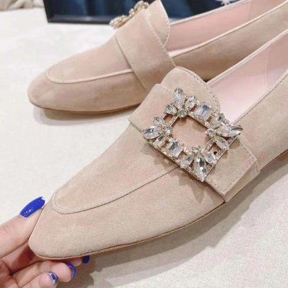Roger Vivier Women Mini Broche Vivier Strass Buckle Babies Ballerinas - 图片 7