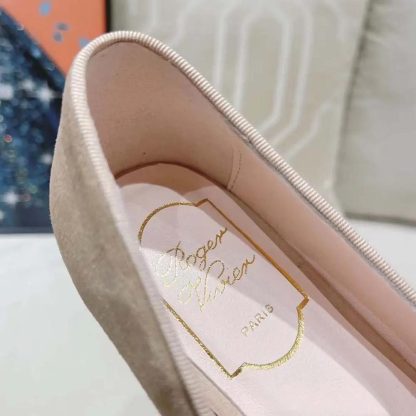 Roger Vivier Women Mini Broche Vivier Strass Buckle Babies Ballerinas - 图片 9