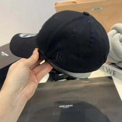 Saint Laurent YSL Unisex Cap in Gabardine-Black - 图片 6