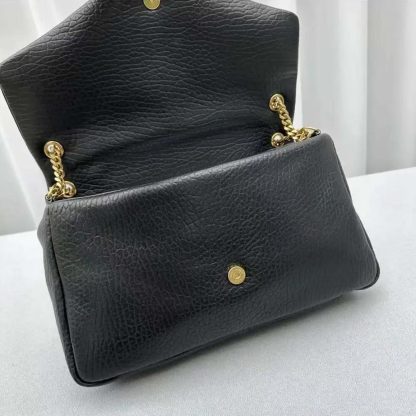 Saint Laurent YSL Women Calypso Large in Plunged Lambskin-Black 777399AACYT1000 - 图片 6