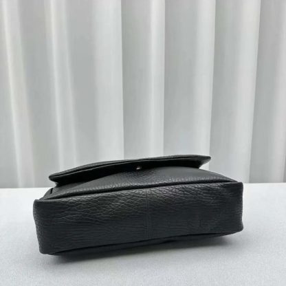 Saint Laurent YSL Women Calypso Large in Plunged Lambskin-Black 777399AACYT1000 - 图片 5