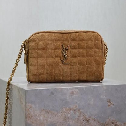 Saint Laurent YSL Women Cassandre Matelassé Carré Camera Bag in Suede - 图片 2