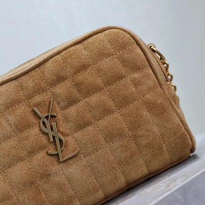 Saint Laurent YSL Women Cassandre Matelassé Carré Camera Bag in Suede - 图片 9