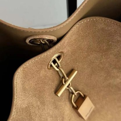 Saint Laurent YSL Women Hobo Tanger Logo Engraved Shoulder Bag - 图片 9