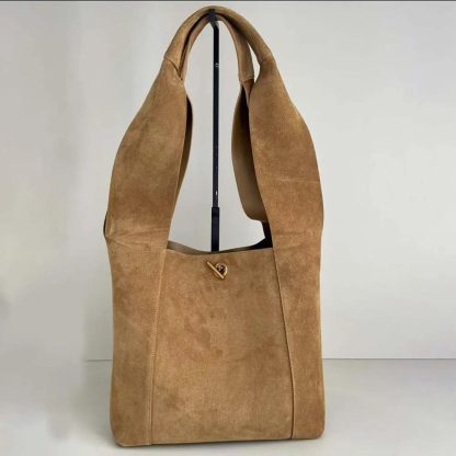Saint Laurent YSL Women Hobo Tanger Logo Engraved Shoulder Bag - 图片 3