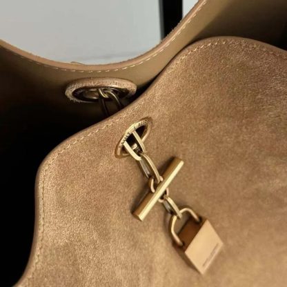 Saint Laurent YSL Women Hobo Tanger Logo Engraved Shoulder Bag - 图片 11