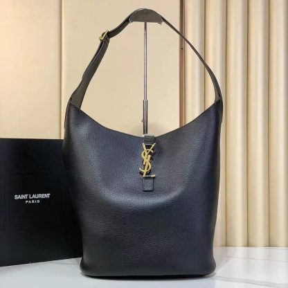 Saint Laurent YSL Women Le 5 à 7 Hobo in Grained Leather - 图片 2