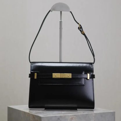 Saint Laurent YSL Women Manhattan Small in Box Saint Laurent-Black - 图片 2