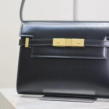 Saint Laurent YSL Women Manhattan Small in Box Saint Laurent-Black - 图片 7