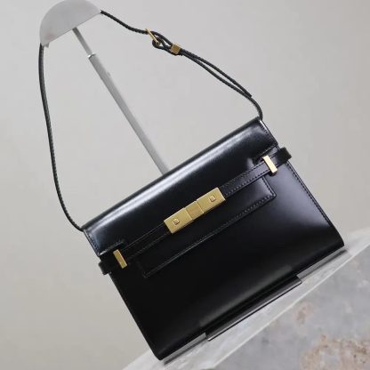 Saint Laurent YSL Women Manhattan Small in Box Saint Laurent-Black - 图片 4