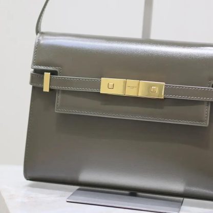 Saint Laurent YSL Women Manhattan Small in Box Saint Laurent-Dark Green - 图片 6