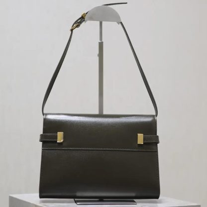 Saint Laurent YSL Women Manhattan Small in Box Saint Laurent-Dark Green - 图片 3
