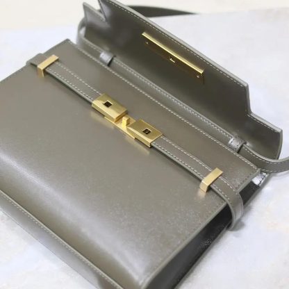 Saint Laurent YSL Women Manhattan Small in Box Saint Laurent-Dark Green - 图片 9