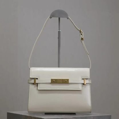 Saint Laurent YSL Women Manhattan Small in Box Saint Laurent-White - 图片 2