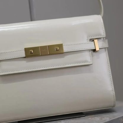 Saint Laurent YSL Women Manhattan Small in Box Saint Laurent-White - 图片 9