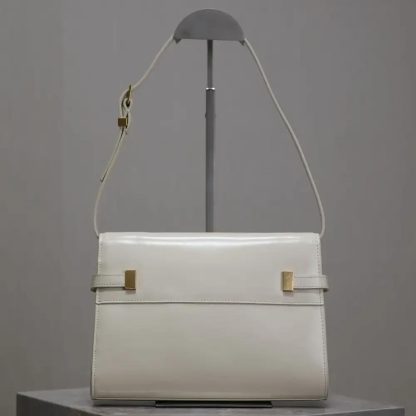 Saint Laurent YSL Women Manhattan Small in Box Saint Laurent-White - 图片 3