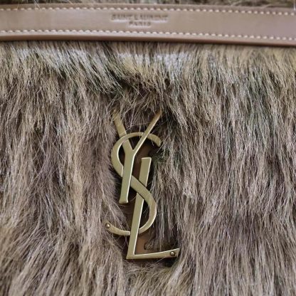 Saint Laurent YSL Women Niki Large Bag in Shearling 803892AAD1O2979 - 图片 6