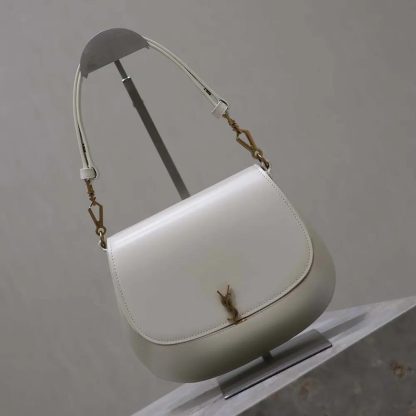 Saint Laurent YSL Women Voltaire Top Handle in Box Saint Laurent-White - 图片 5