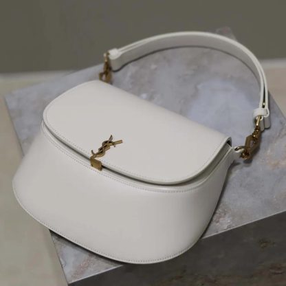Saint Laurent YSL Women Voltaire Top Handle in Box Saint Laurent-White - 图片 7