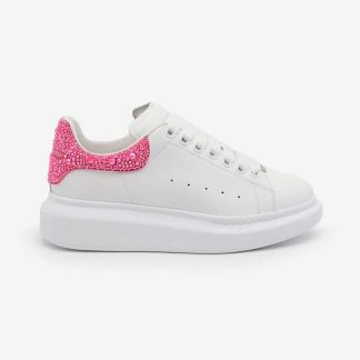 Alexander Mcqueen Women Oversized Sneaker in Whitehalo Pink