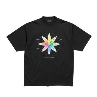 Balenciaga Men How Do You Feel？ T-Shirt Medium Fit in Black Vintage Jersey