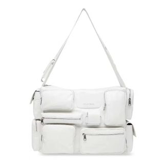 Balenciaga Women Superbusy Large Sling Bag in White 702168210C89104