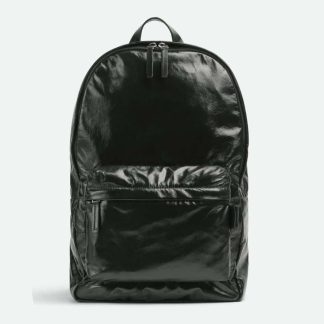 Bottega Veneta Men Medium Archetype Backpack Crafted from Supple Lambskin Leather-Black