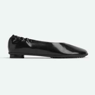 Bottega Veneta Women Atomic Ballerina Flat-Black