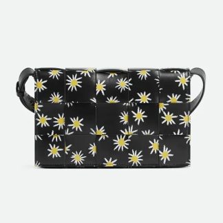 Bottega Veneta Women Cassette Intreccio Leather Cross-body Bag Embellished