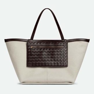 Bottega Veneta Women Large Flip Flap in Intrecciato Leather