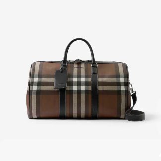Burberry Men Boston Holdall-Brown