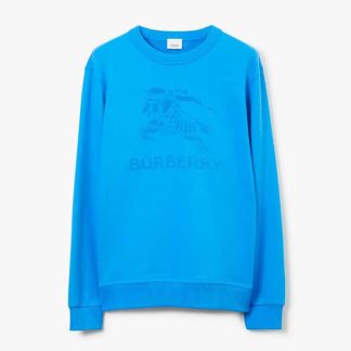 Burberry Men EKD Cotton Sweatshirt-Blue