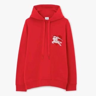 Burberry Men EKD Motif Cotton Sweatshirt-Red