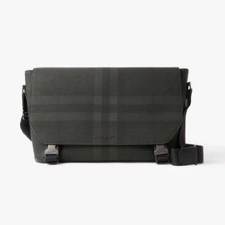 Burberry Men Large Wright Bag in Calf Leather-Black