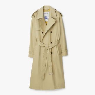Burberry Men Long Castleford Trench Coat-Beige