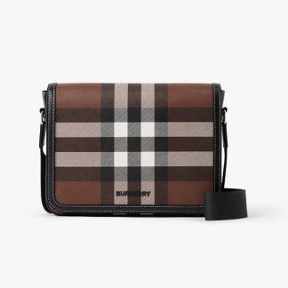 Burberry Men Small Alfred Messenger Bag-Brown