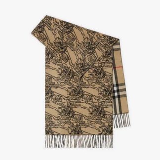 Burberry Unisex EKD Cashmere Reversible Scarf