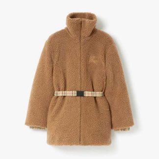 Burberry Women EKD Fleece Jacket-Brown
