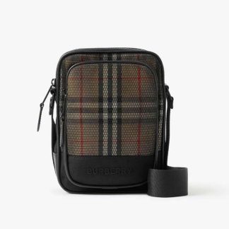 Burberry Women Freddie Bag in Burberry Check Cotton and Layered