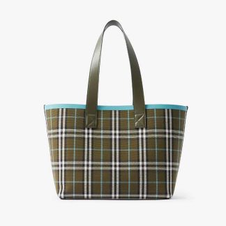 Burberry Women Medium London Tote Bag-Blue