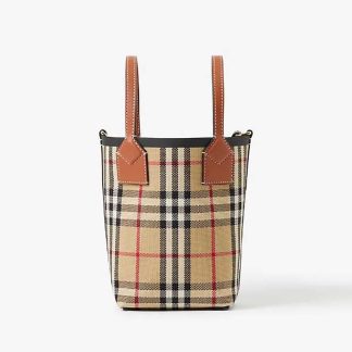 Burberry Women Mini London Tote Bag-Brown