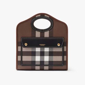 Burberry Women Mini Pocket Bag-Brown