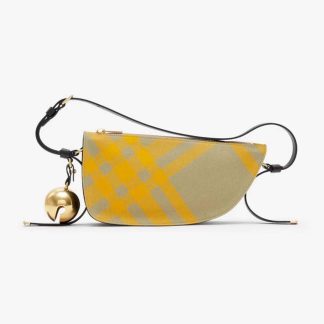 Burberry Women Mini Shield Sling Bag-Yellow 80791601
