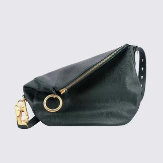 Burberry Women Small Knight Bag-Dark Green 80775531
