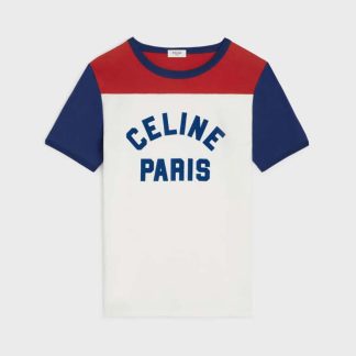 Celine Men Paris 70's T-shirt in Cotton Jersey