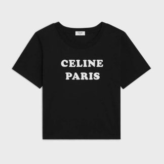 Celine Men Paris Boxy T-shirt in Cotton Jersey