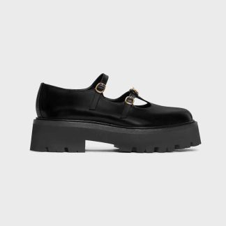 Celine Women Bulky Babies Triomphe in Polished Bull-Black