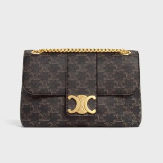 Celine Women Medium Celine Victoire Bag in Triomphe Canvas 115852FRH.04LU