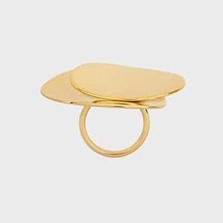 Celine Women Petale Ring in Brass with Gold Finish